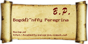 Bogdánffy Peregrina névjegykártya